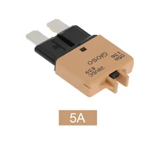 F445 5A Manual Reset Circuit Breaker Blade Fuse with Button for BMW Cars Truck Motorcycle