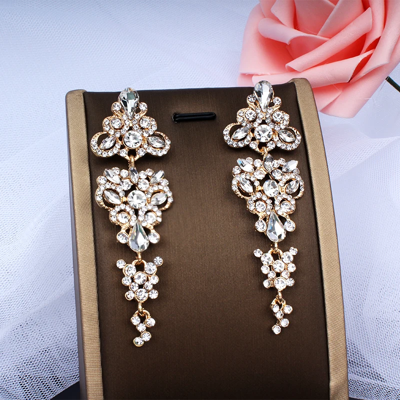 Gorgeous spider long wedding Earrings for women silver ...