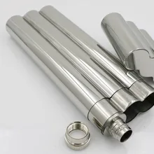 Новинка, 1 шт., 2 в 1, чехол для сигар из нержавеющей стали, военный, для кемпинга, для путешествий, с одной/двойной трубкой, с флагоном, для вина, для сигар, Humidor