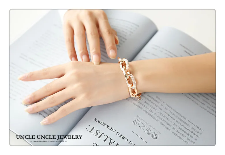 Женский браслет с геометрическими элементами розовое золото|ladies bracelets|bracelet
