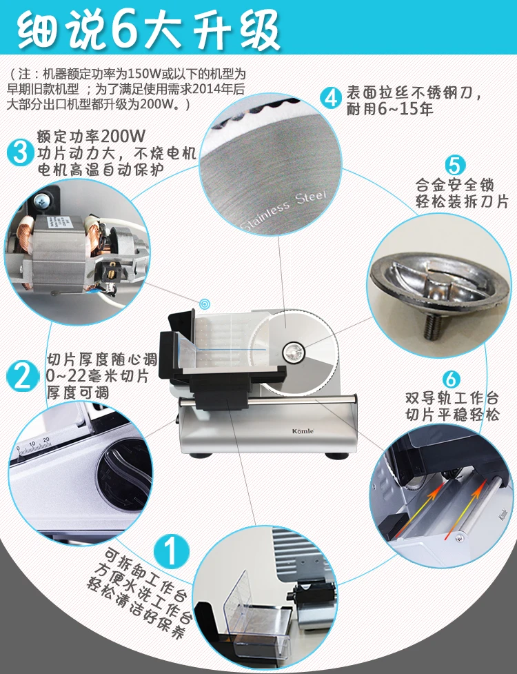 MS-305 220 В 240 В rvs Elektrische слайсер для резки фруктов sneetjes brood Vlees snijmachine