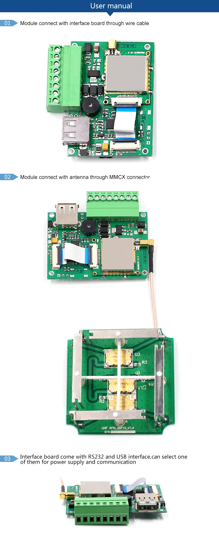 frequência ultraelevada rfid da longa distância de