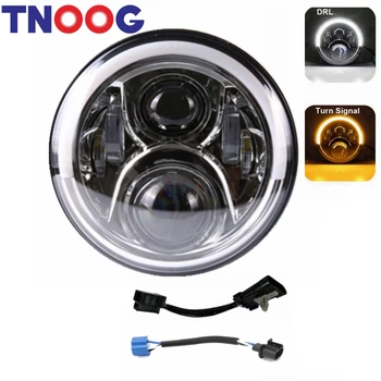 

TNOOG DOT 7 inch LED Headlight Bulb Projector 6000K for Ultra Classic Electra Glide Street Glide