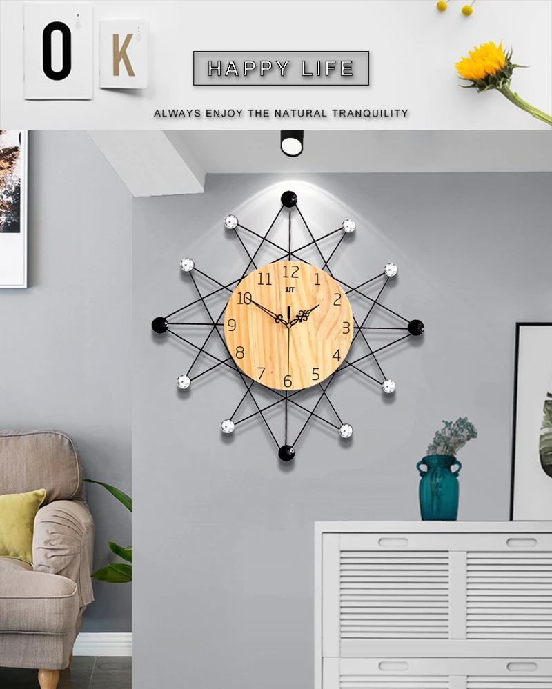 barber pole clock home 3d clock wall (2)