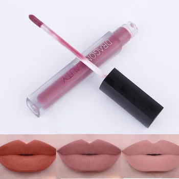 

Dragon Ranee New Red Lip gloss Waterproof Cosmetics Lip Tint Makeup Pigment Nude Sexy Moisturizing Liquid Matte Lipstick AM010
