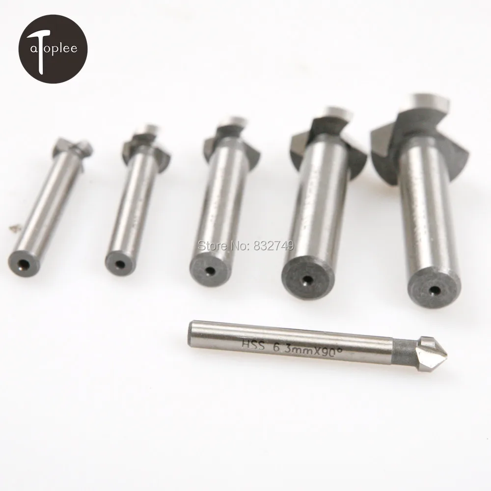 NEW Sale 6 PCS Three Edge Chamfering Drill Bit Hole Chamfering Device