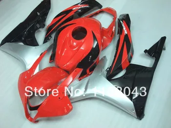 

OEM_Quality 100%Fit Fairing kit for HONDA CBR 600 RR 2007 2008 F5 07 08 CBR600RR 07 08 injection Red silver black fairings #0093