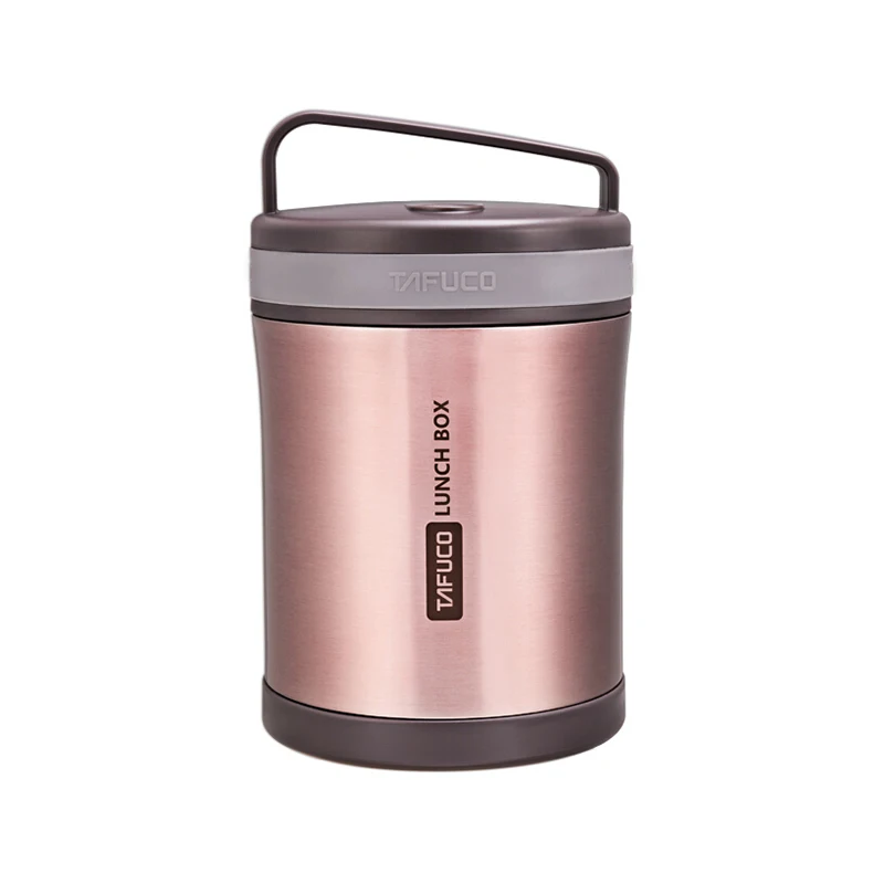 Japan TAFUCO 1300ML Blue Stainless Steel Container For Soup Vacuum