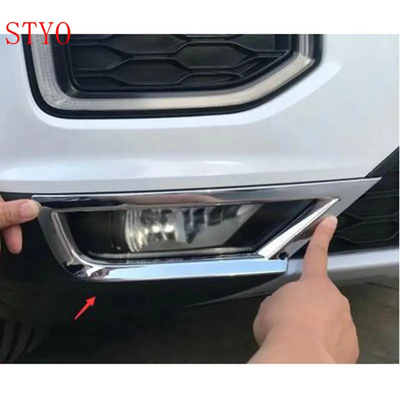 STYO Car ABS Front + Rear Fog Lamp Light Cover Trim Styling For VW T-ROC 2018 2019 | Автомобили и мотоциклы