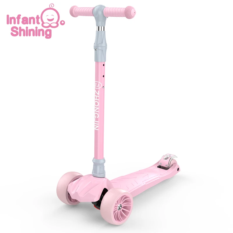 

Infant Shining Kids Scooter Baby Ride on Toy 3-12Y Balance Car Adjustable Walker
