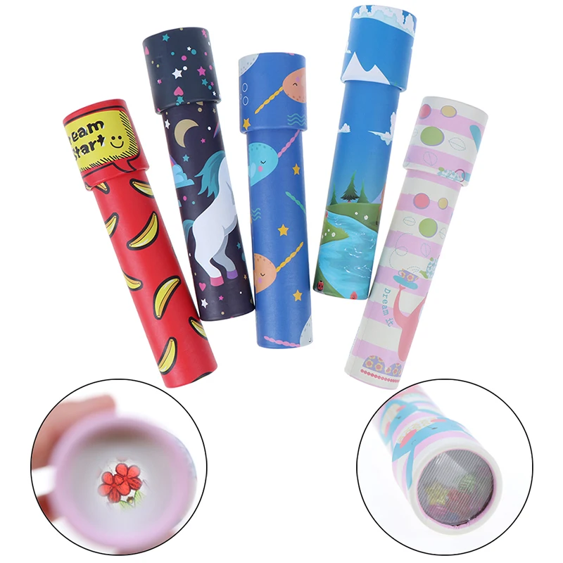 

1Pc 19cm Rotating Kaleidoscope Imaginative Cartoon Prince Children Interactive Logical Magic Classic Educational Toys for Kids