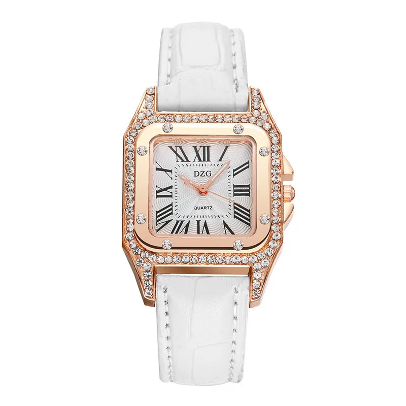 Модные женские часы,,, часы, роскошный женский браслет, кварцевые наручные часы, часы в подарок, bayan saat reloj mujer* Y - Цвет: Белый