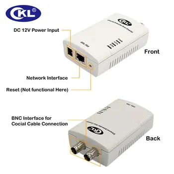 

0-3KM High-quality Multifunction Rj45 Ethernet Extender IP Data & CCTV Transmission Over Coaxial or Twisted-Pair Cable CKL-704