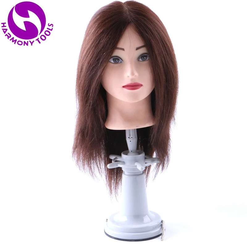 

HARMONY 20 Pieces Off-white or Black Plastic Metal Training Mannequin Heads Holder Table Clamp for Home & Salon Use