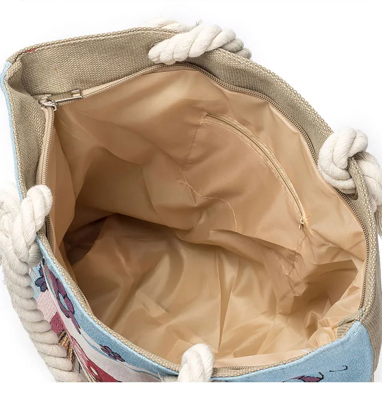 MIYAHOUSE/семейная женская сумка для покупок с принтом Совы; летняя Большая вместительная Женская пляжная сумка на плечо; дизайнерская сумка с ручкой из пеньковой веревки