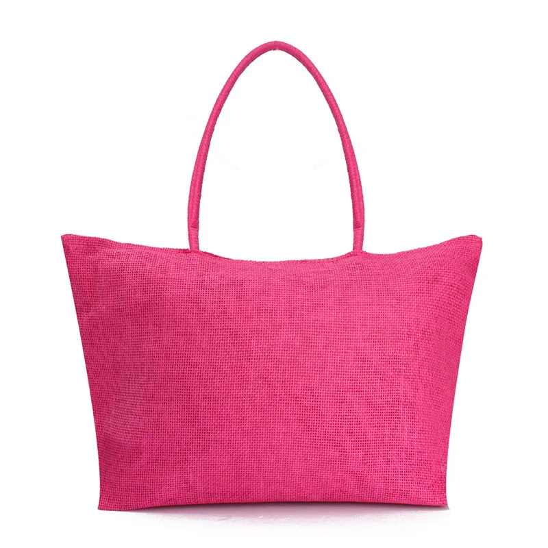 2017 Hot New Design Straw Popular Summer Style Weave Woven Shoulder Tote Shopping Beach Bag Purse Handbag Gift FreeShipping N770 8