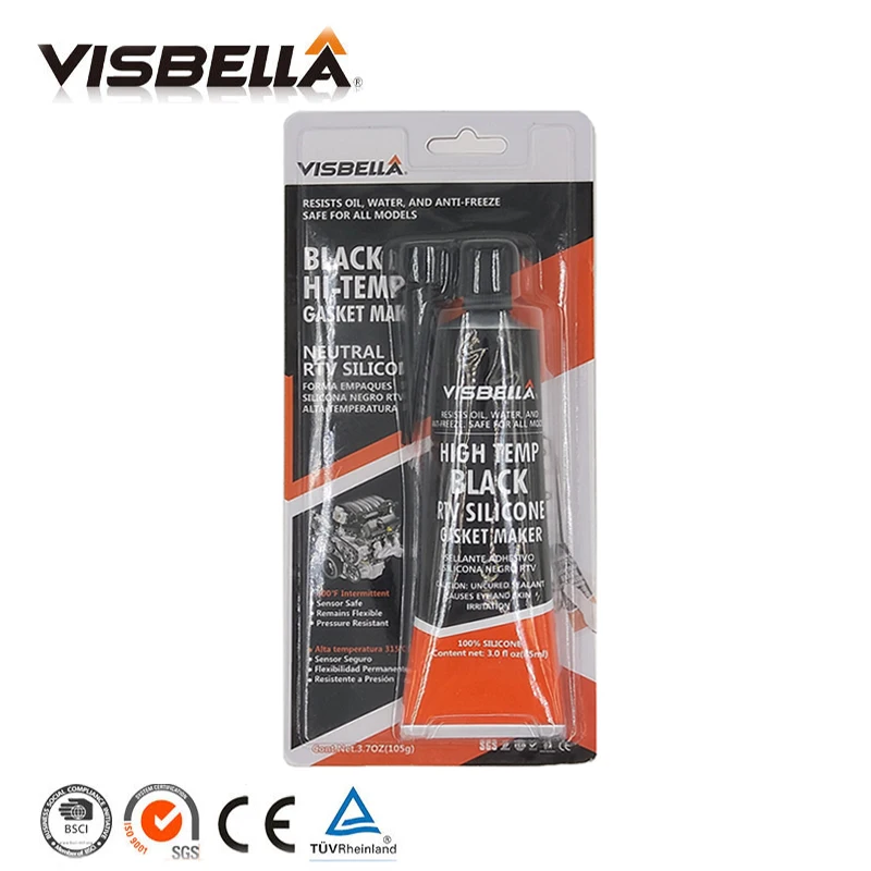 VISBELLA 85g RTV Silicone Gasket Maker Sealant Neutral Heat Resistant Fast Glue For Engine Valve Covers Repair Hand Tool Sets VISBELLA 85g RTV Silicone Gasket Maker Sealant Neutral Heat Resistant Fast Glue For Engine Valve Covers Repair Hand Tool Sets