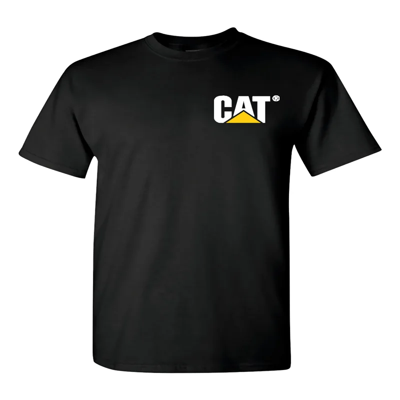 2018 Short Sleeve O Neck Caterpillar T shirt Men CAT Graphic Logo