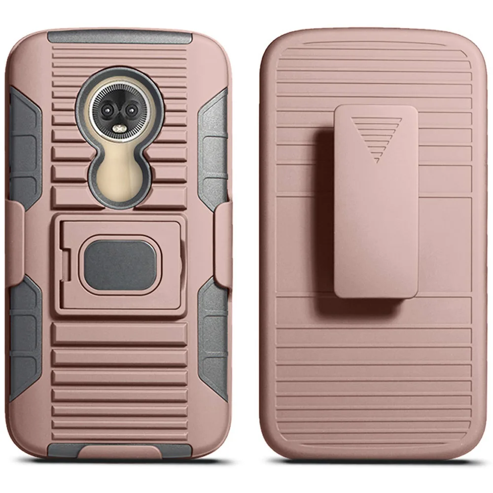 

For Motorola Moto E5 Play/Moto E5 Cruise Case Heavy Duty Magnetic Ring Stand Armor Case Anti Drop Belt Clip Swivel Holster Cover