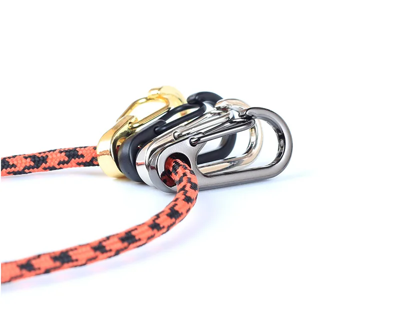 10 قطعة/الوحدة شنقا البسيطة Carabiners أبازيم السنانير كليب Karabiner خطاف معدني المفاتيح EDC أداة خارجية بقاء التخييم والعتاد