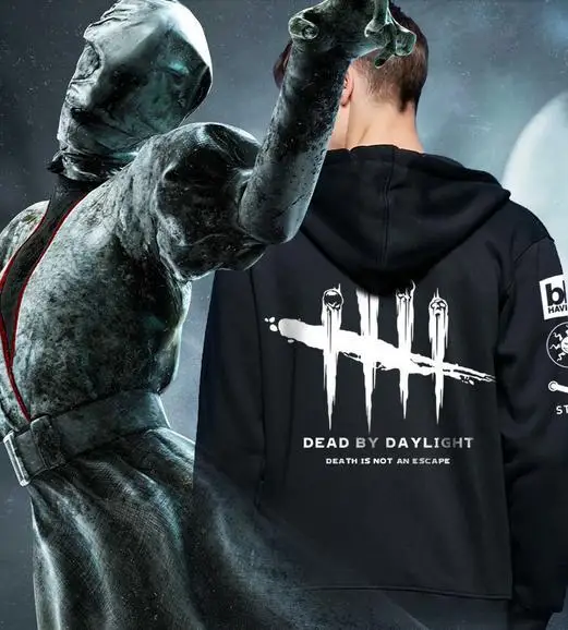 Najtaniej XXXXL Plus rozmiar mężczyźni kobiety gra dead by daylight bluza z kapturem Zipper Cosplay kurtka płaszcz polarowy swobodny kardigan bluzy