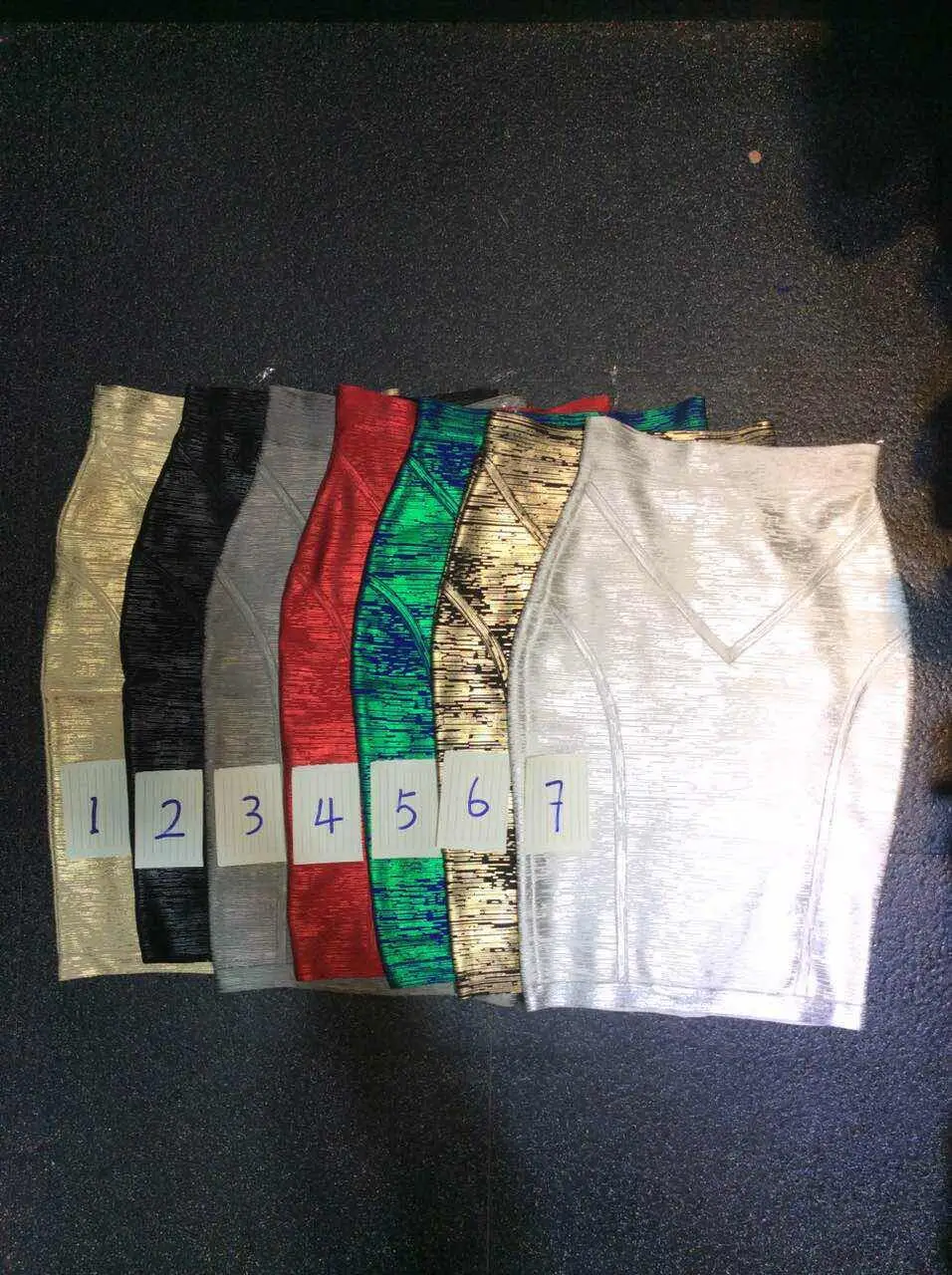 

5 colors Top Quality Gold Print Knee Length Sexy Fashion Rayon Bandage Skirt Party Bodycon Skirt