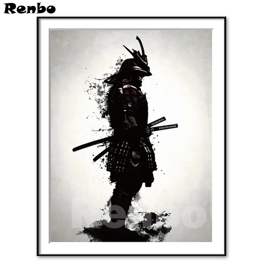 

diy Diamond Painting Cross Stitch Japanese samurai 5D Diamond Mosaic Rhinestone home Decor Diamond Embroidery Crystal A915