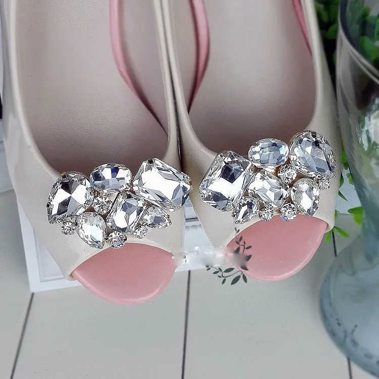 Обувь для свадебной вечеринки со съемным каблуком; обувь со стразами и стразами; женская обувь с украшением