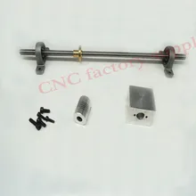 3D Printer T8-700 Stainless Steel Lead Screw Set + KP08 + Shaft Coupling+nut housing Dia 8MM Pitch 2mm Lead 2mm Length 700mm
