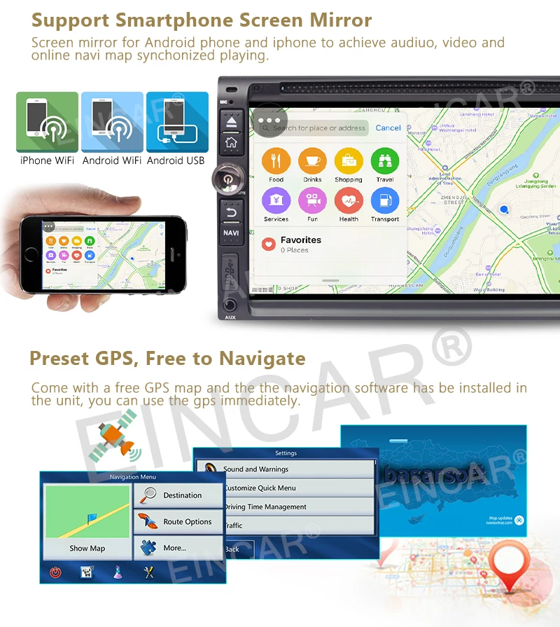 Clearance 6.95" Android 6.0 head unit 2 DIN Car DVD Player Stereo GPS Radio Navi OBD2 1 Clearance 6.95" Android 6.0 head unit 2 DIN Car DVD Player Stereo GPS Radio Navi OBD2 1