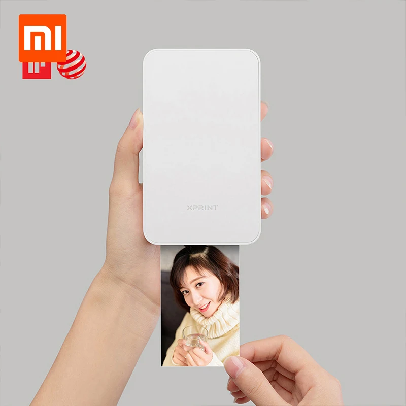 Умный принтер Xiaomi XPRINT беспроводной фотопринтер для телефона фото Bluetooth NFC AR