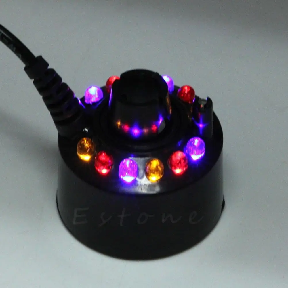 

Ultrasonic 12-LED Mist Maker Fogger Water Fountain Pond 1pc