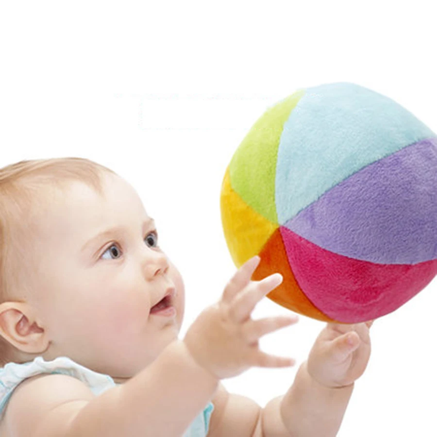 Children Baby Toys Ball Rattles Plush Colorful Baby Educational Toys 0