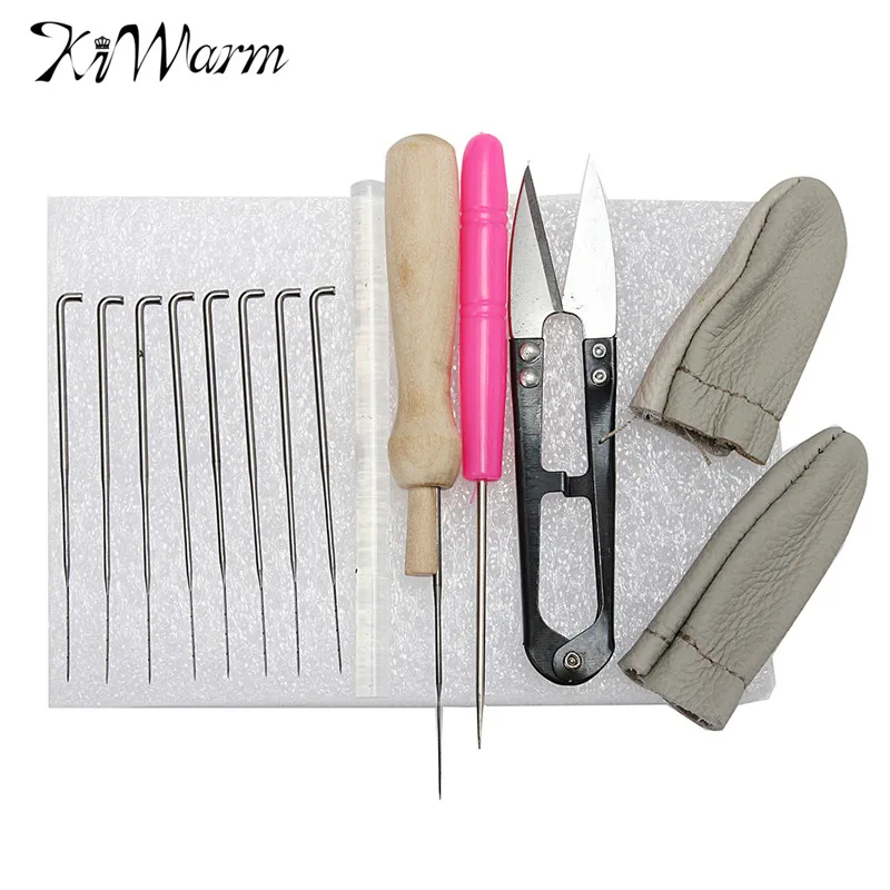 1 Set Craft Kit Wool Felt Tools Needle Felting Starter Kit Mat//Scissors//Needle