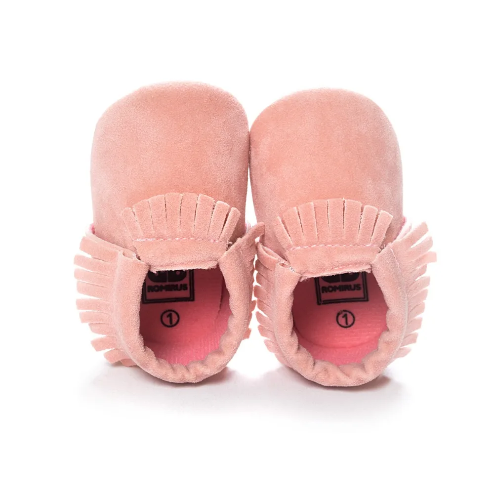 ¡Venta caliente! 15 colores romirus zapatos de bebé infantil niños niñas zapatos caminantes primer bebé mocasines zapatos bebe 0 ~ 18 M CX20A