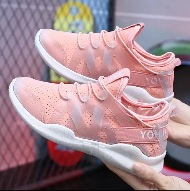 

2019 The New Casual Air Mesh Female Shoes Woman Basket Femme Spring Designer Wedges White Sneakers Women