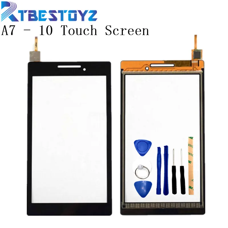 

RTBESTOYZ A7 - 10 A7 - 20 A7 - 20F For Lenovo Tab 2 Tablet Front Outter Touch Screen Panel Digitizer Glass Lens with Logo Repair