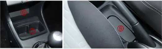 car Non-Slip Interior cup cushion Door Mat covers Cup Mat stickers Fit For SUZUKI Alto 2009-2016 12pcs Door Groove Mat