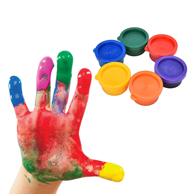 

1Set Different Colors Finger Painting Drawing Toys Birthday Gifts Educational Mud Painting Toy Children Finger Painting Tool