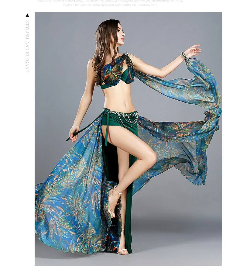 Профессиональный Bellydance одежда 3 цвета одежда в индийском стиле женские живота Танцевальный костюм 883401