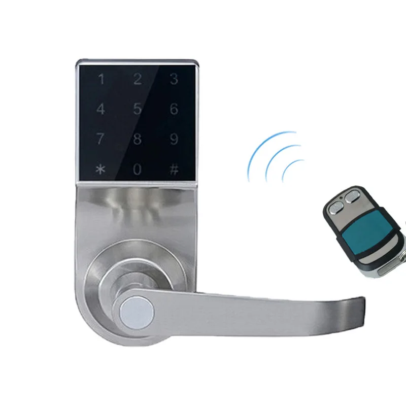 Hide Key Digital Keypad Door Lock Remote Control+Password+Card+Key