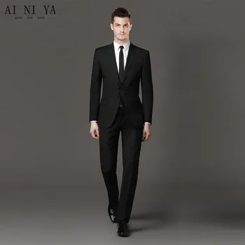 

Jacket+Pants Men Wedding Suit Male Blazers Slim Fit Suits For Men Business Formal Party Classic Groom Tuxedos terno masculino
