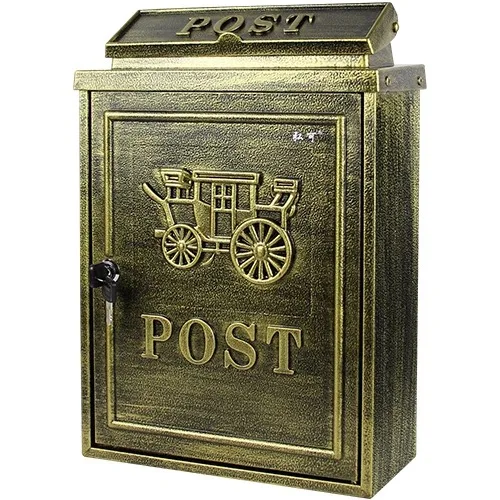 Европейский почтовый ящик открытый дождевой воды почтовый ящик для особняка стены с замком почтовый ящик большой Сельский Творческий почтовый ящик из натуральной кожи