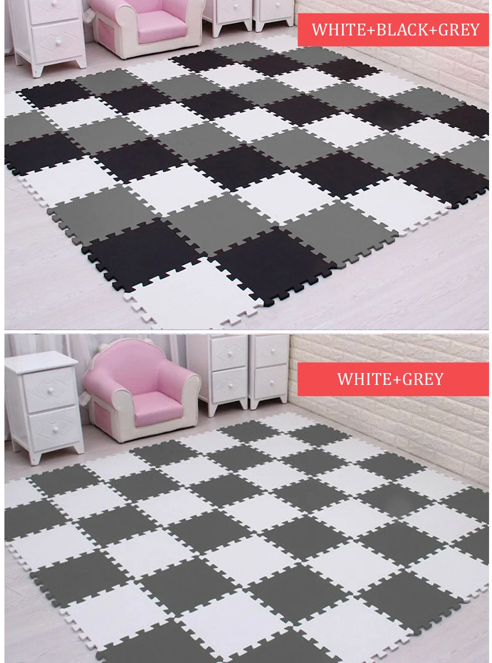 Esteira para Crianças à Prova Espuma Quebra-cabeça Dwaterproof Água Macio Educacional Gym Playmat Crianças Tapete Tapee Bebe 9 Pçs 30x30cm Eva Mod. 254732 13 educacional gym playmat crianças tapete quebra-cabeça tapete tapee bebe