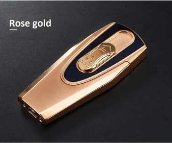 

Nice Gift Smokeless Flameless Two-side USB Charging Lighter Electronic Cigarette Lighters with Windproof LED Light