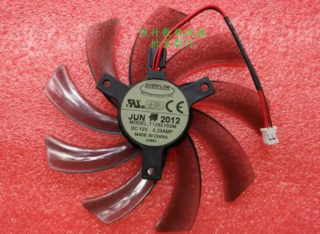 Оптовая продажа: оригинальный вентилятор для видеокарты T129215SM DC12V 0.25AMP 12V 2