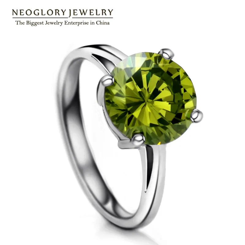 Buy Neoglory Charm Nonadjustable Green Zircon Wedding