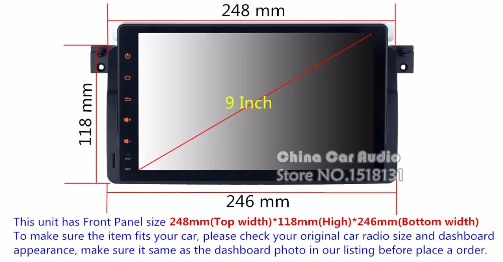 Top 9" Android 8.0 4GB RAM Car DVD Player For BMW 3 Series E46 M3 318i 320i 325i 328i Rover 75 MG ZT Car GPS Navigation Stereo Radio 6