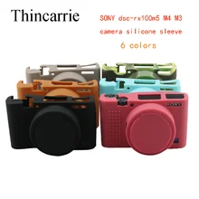 Câmera Silicone Suave Caso Capa Protetora Da Pele Para Sony DSC-RX100M5 RX100M4 RX100M3 RX100 RX100 V IV Saco Da Câmera