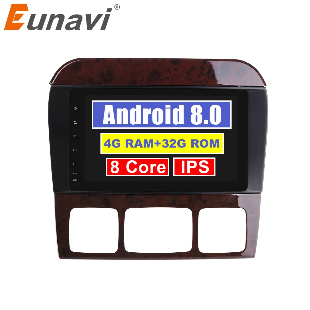 Eunavi 8 ядро 2Din Android 0 Автомобиль Радио Стерео gps навигации для Mercedes-Benz S-Class W220 CL-Class W215